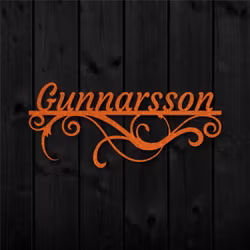 Personlig väggdekor - Skylt med egen text "Innerligheten"