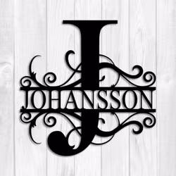 Monogram i metall, Din bokstav -  Ditt namn "Lyxigheten"