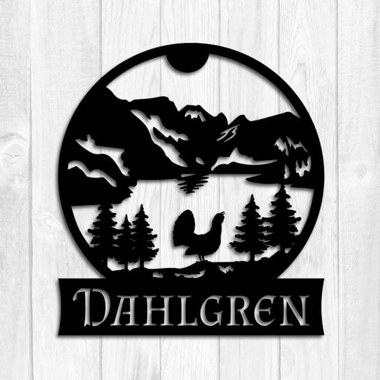Personlig väggdekor "Vildheten"
