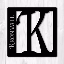 Personlig skylt med Husnummer / Bokstav och ditt Namn "Fyrfaldigheten"