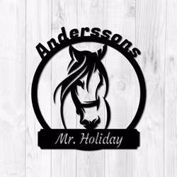 Personlig skylt med Häst - "Friheten"