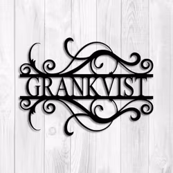 Personlig väggdekor med egen text "Vågheten"