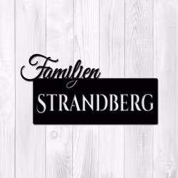 Personlig väggdekor Familjen/Villa - "Samhörigheten"