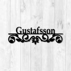 Personlig väggdekor, Skylt med egen text "Bladheten"