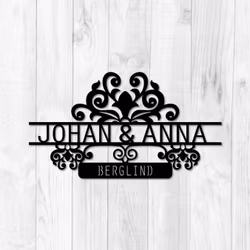 Exklusiv väggdekor med egen text - "Elegantheten"