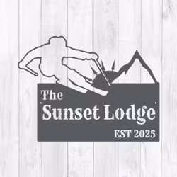 Skylt "The Sunset Lodge" S190
