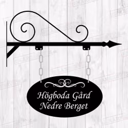 Gårdsskylt + månskiva S204