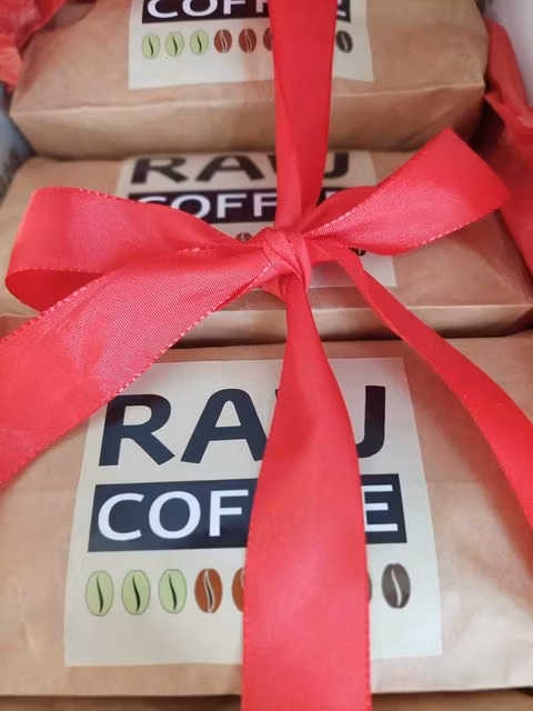 Presentask jul - kaffe med dopp