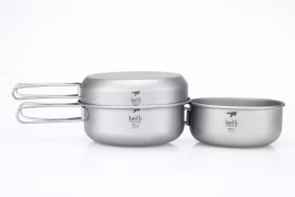 Keith Titanium 3-delat set kastrull, stekpanna och gryta
