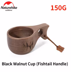 Mörkbrun Valnöt Kåsa