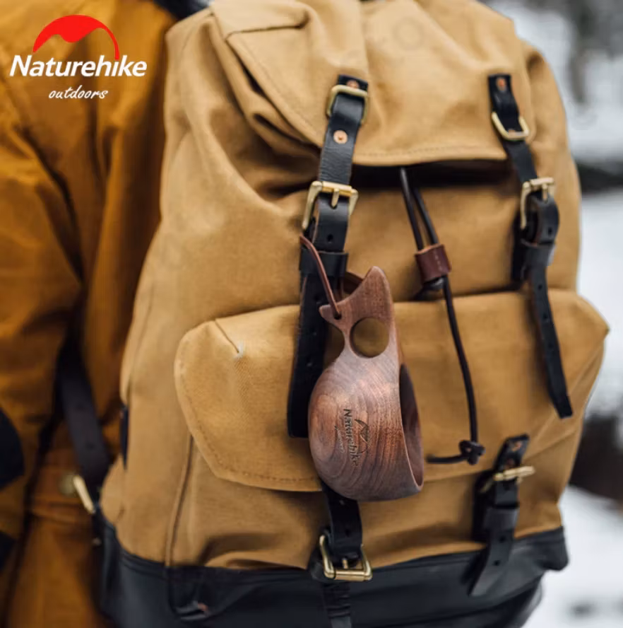 Mörkbrun Valnöt Kåsa