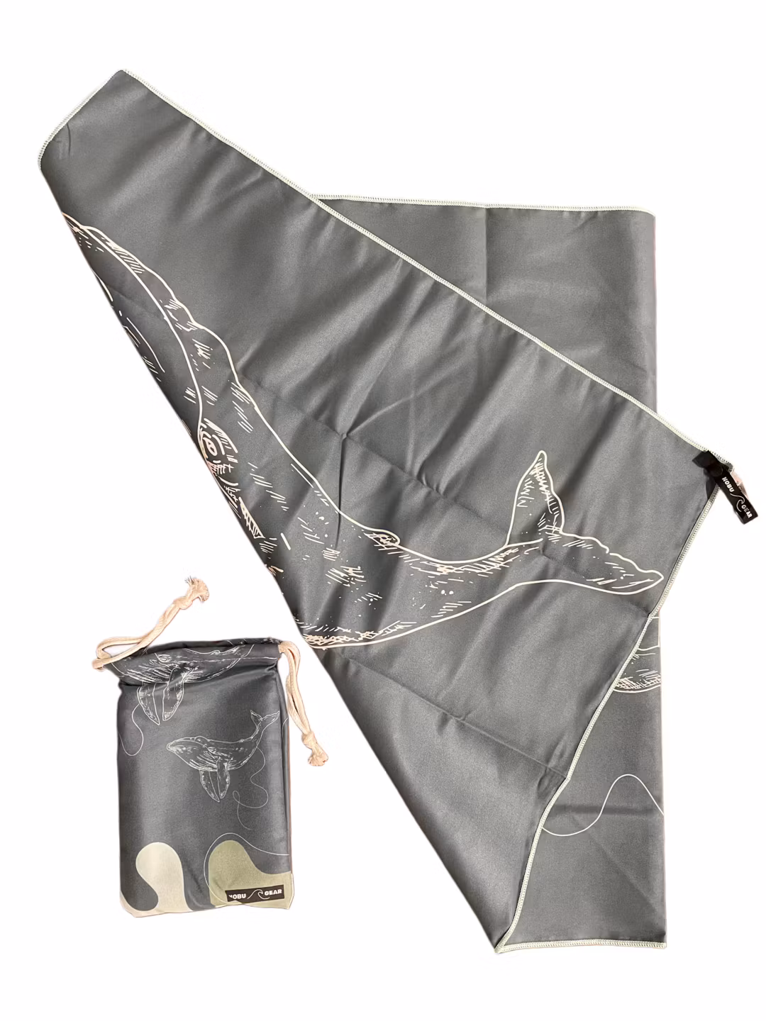 Nobu Gear Snabbtorkande Microfiber Resehandduk - Whale