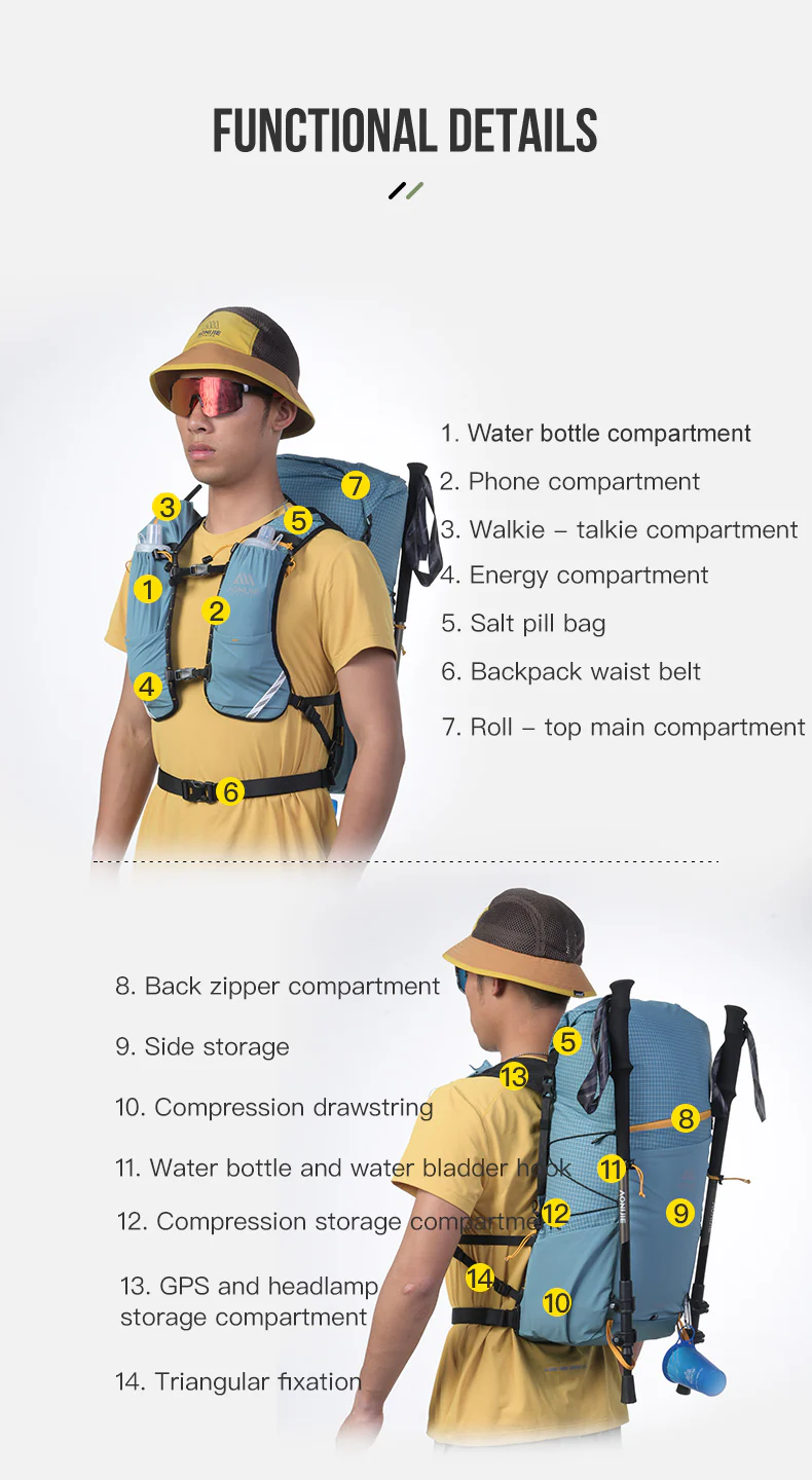 Aonijie Running Backpack 30L - 650gram