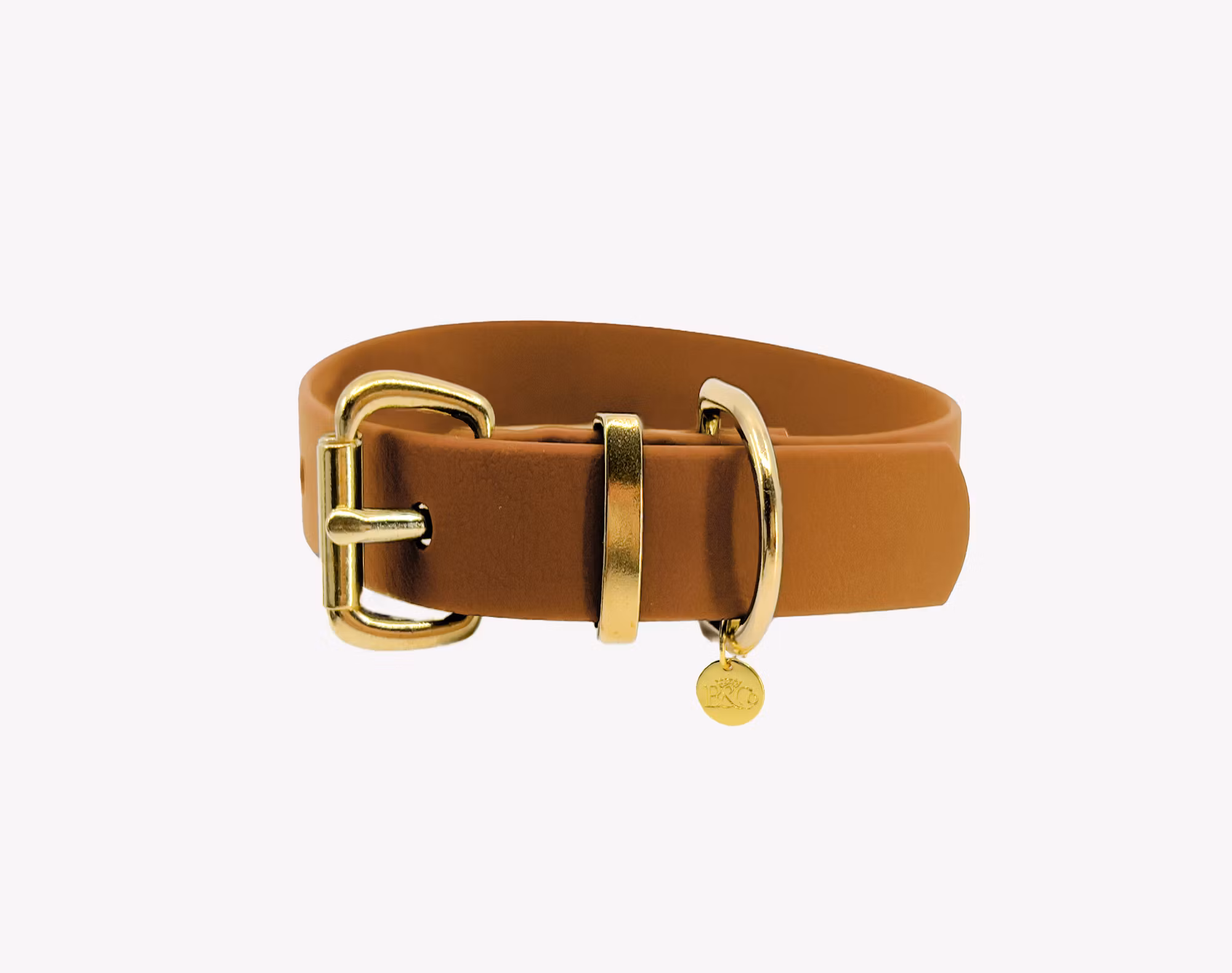Extra brett BioThane® hundhalsband