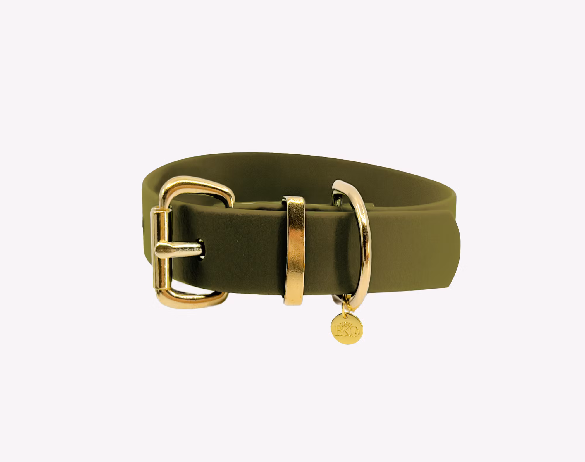 Extra brett BioThane® hundhalsband