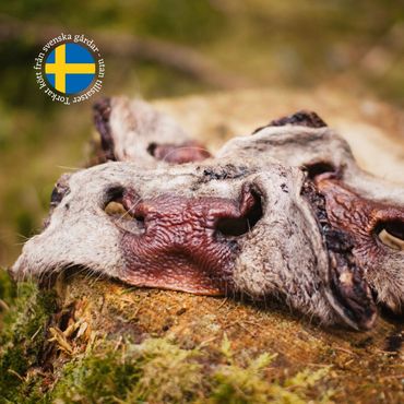 Torkad Oxmule med päls