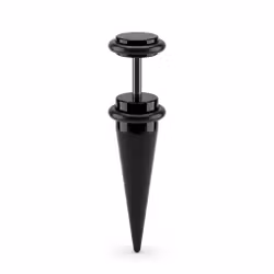 Onyx Spike – Fake Plug i Svart Akryl