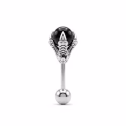Obsidian Dragon’s Grip – Tragus Barbell