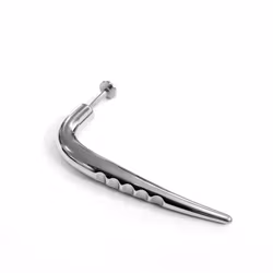 Karvad Claw Spike Labret i kirurgiskt stål