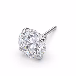 Threadless topp - Cubic Zirconia Klar/silver 1.5-5mm CZ