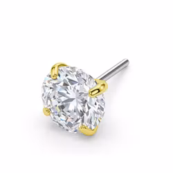 Threadless topp - Cubic Zirconia Klar/guld 1.5-5mm CZ