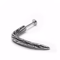 Karvad Claw Spike Labret i kirurgiskt stål