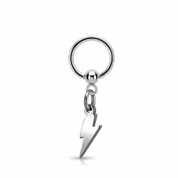 BCR i Kirurgiskt Stål med Hängande Blixt 1.6mm