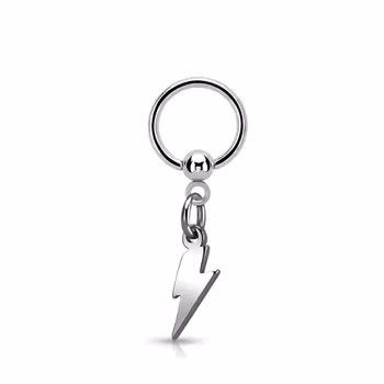 BCR i Kirurgiskt Stål med Hängande Blixt 1.6mm