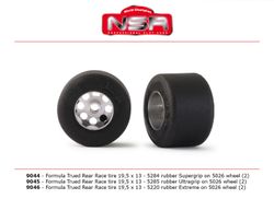 NSR - 3/32 FORMULA NSR TRUED REAR RACE TIRE 19,5x13 ULTRAGRIP (2)