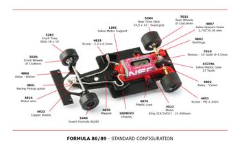 NSR - FORMULA 86/89 RED RACE #2 NM THE KING 21 EVO3