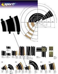 Scalextric Sport  - Curve R2 - 22,5 degrees (2x)