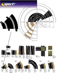 Scalextric Sport - Curve R1 - 45 degrees (2x)