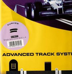Scalextric - Singelkurva digital 22,5 grader (Radie3) - 4-pack