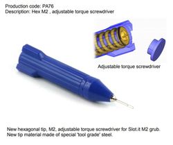 Slot.it - Adjustable torque hex M2 screwdriver