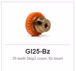 Slot.it - Inline - 25 teeth Step2 crown, Bz insert
