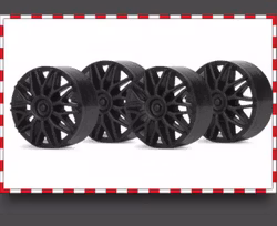 Slot.it - Plastinsats BBS Style - Svart (4x)