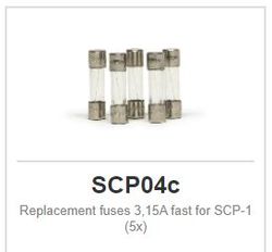 Slot.it - Replacement fuses 3,15A fast for SCP-1 (5x)