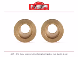 NSR - Racing Eccentric Bushings - 0,5 mm - 3/32 autolubricant & no friction (2x)
