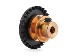 NSR - 3/32 INLINE soft plastic Gear 27t Black w/bronze hub .050" screw