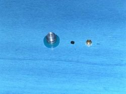 NSR - Extralight Kit INLINE 10/27 pinion & gear incl screw (for 3/32" axle)