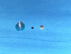 NSR - Extralight kit INLINE 9/27 pinion & gear incl screw (for 3/32" axle)