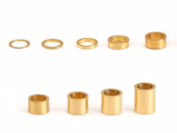 NSR - 3/32" axle brass spacers -  .005" / 0,12 mm (10x)