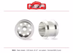 NSR - 3/32 Wheels - Rear Ø 13x10mm - Ultralight & very accurate (x2)