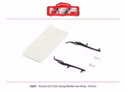 NSR - PORSCHE 917/10K  - RACING FLEXIBLE - REAR WING - MIRRORS