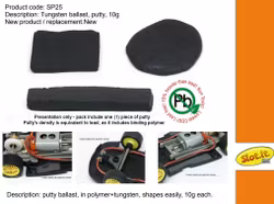 Slot.it - Tungsten Ballast (Putty) 10 gram (Blyfri)