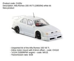 Slot.it - Alfa Romeo 155 V6 Ti (1993/1994) - White Kit