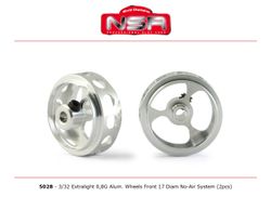 NSR - 3/32 Wheels - Front Ø 17x8-mm - Alum. Extralight 0,8g (2x)