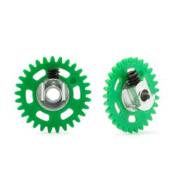 NSR - ANGLEW SOFT PLASTIC GEAR 29T GREEN D.16MM