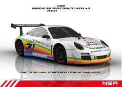 NSR - Porsche 997 Apple Tribute Livery #71 AW KING 21K EVO3