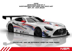 NSR - MERCEDES AMG GT3 EVO WEATHERTECH DAYTONA 24H 2022 #97 AW KING 21K EVO3